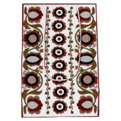 Ests antiek folkpatroon met bloemen medium cadeauzakje (Achterkant)