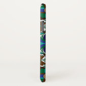 Ests Blue folk art patroon met bloem Case-Mate iPhone Case (Achterkant / rechts)