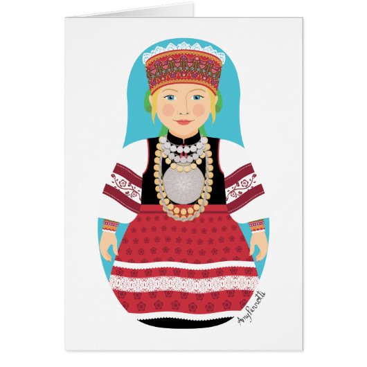 Ests, Seto Matryoshka Kaart (Voorkant)
