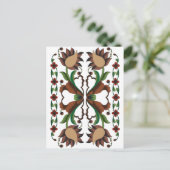 Ests  vouwkunstontwerp briefkaart (Staand voorkant)