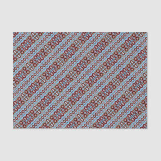  Estse blauwe en bruine folk kunst Tissuepapier