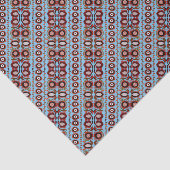 Estse blauwe en bruine folk kunst Tissuepapier (Detail)