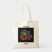 Estse Canvas tas van wilde bloemen (Voorkant)