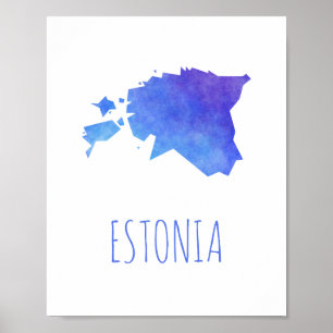 Estse kaart poster