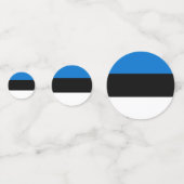 Estse vlag confetti (Achterkanten)