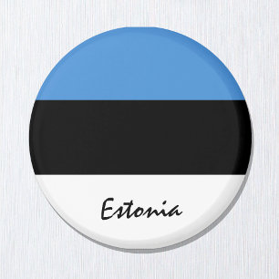 Estse vlag & Estland reizen, vakantie/sport Magneet