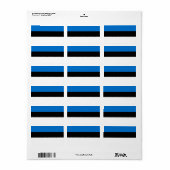 Estse vlag etiket (Full Sheet)