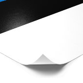 Estse vlag foto afdruk (Hoek)