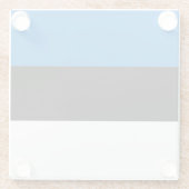 Estse vlag glazen onderzetter (Achterkant)