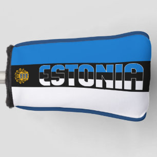 Estse vlag: Groot Patriottisch Golfkopje Hoesje Golfheadcover