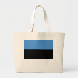 Estse vlag grote tote bag