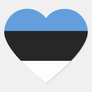 Estse vlag hart sticker