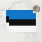 Estse vlag notitiekaartje (Voorkant / Achterkant in situ)