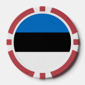 Estse vlag poker chips (Voorkant)
