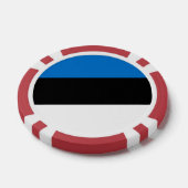 Estse vlag poker chips (Enkel)