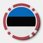 Estse vlag poker chips (Achterkant)