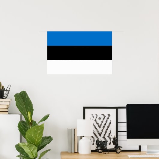 Estse vlag poster (Thuiskantoor)
