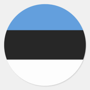 Estse vlag ronde sticker