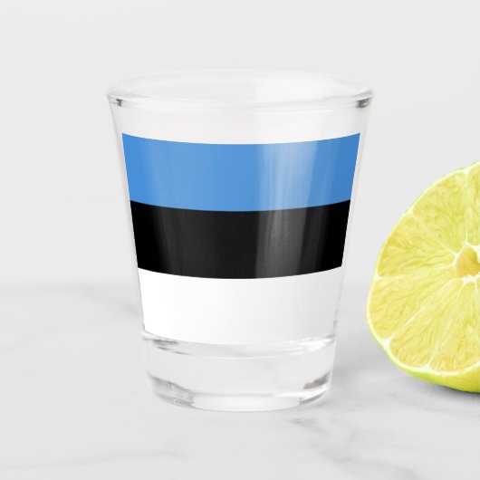 Estse vlag shot glas (Voorkant)