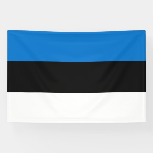 Estse vlag spandoek (Horizontaal)