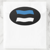 Estse vlag Sticker (Tas)
