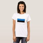 Estse vlag t-shirt (Voorkant volledig)