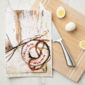 Estse vlag Tea Towel Theedoek (Quarter Fold)