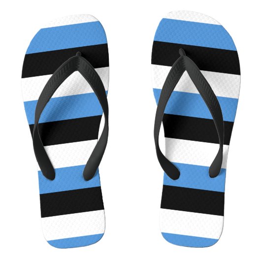 Estse vlag teenslippers (Voetbed)