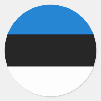 Estse vlag, vlag van Estland Ronde Sticker