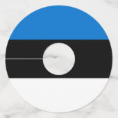 Estse vlag wijnglaslabel (Achterkant)