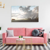 Estuarium op het Eind van de Dag Canvas Afdruk (Insitu (Woonkamer))