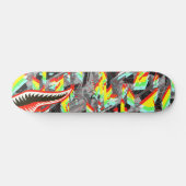 Esvoir Trippy Camo Shark Skateboard (Horizontaal)