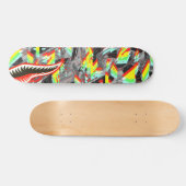 Esvoir Trippy Camo Shark Skateboard (Horizontaal)