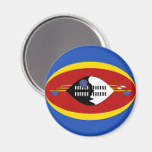 Eswatini Fisheye Flag Magnet Magneet (Voorkant / Achterkant)