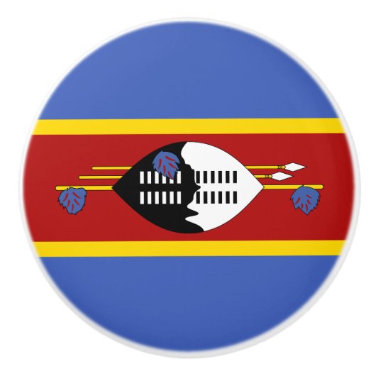 Eswatini Flag Keramische Knop (Voorkant)