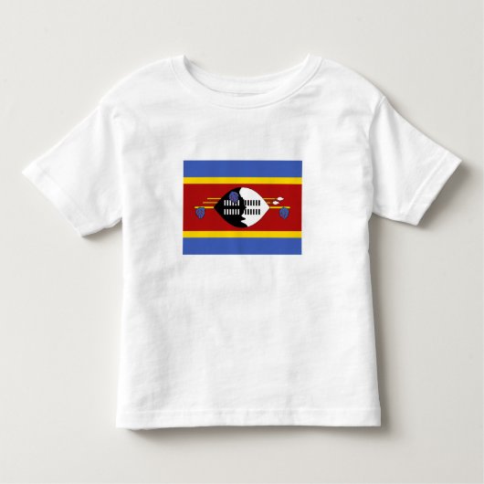 Eswatini Flag Kinder Shirts (Voorkant)