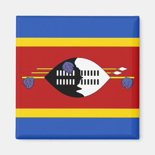 Eswatini Flag Magnet Magneet (Voorkant)