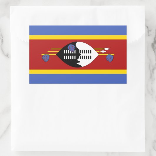 Eswatini Flag Rechthoekige Sticker (Tas)