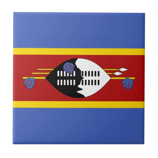 Eswatini Flag Tegeltje (Voorkant)