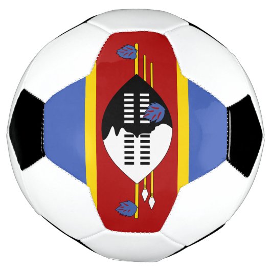 Eswatini Flag Voetbal (Gedraaid)
