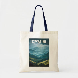 Eswatini Illustration Travel Art Vintage Tote Bag