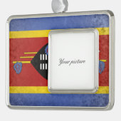 eSwatini Verzilverd Kader Ornament (Links)