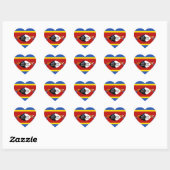 Eswatini Vlag Hart Sticker (Vel)