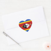 Eswatini Vlag Hart Sticker (Envelop)