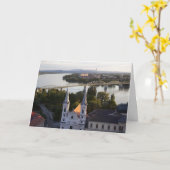Esztergom Hongrie carte vierge (Fleur jaune)