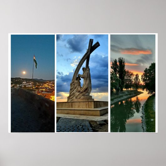 Esztergom Night Sky. Poster (Voorkant)