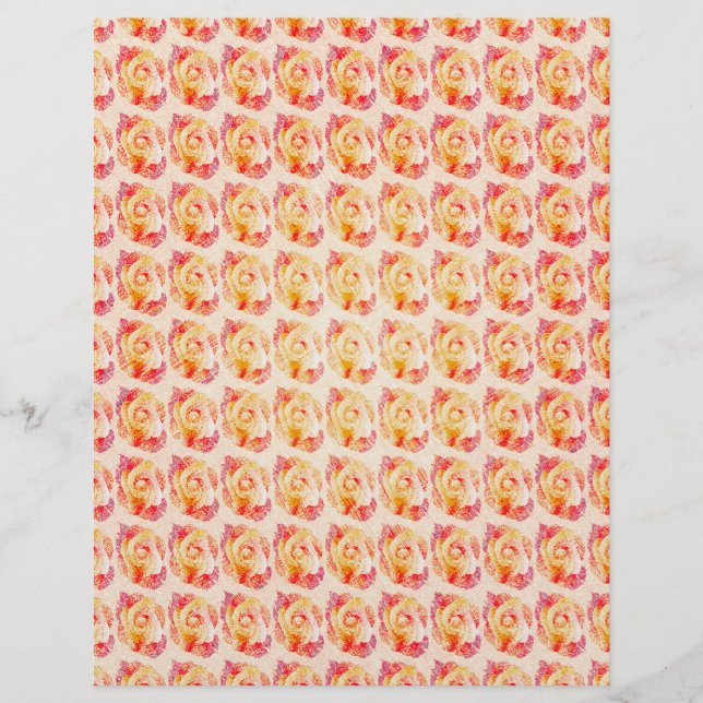 ET Abstract Roses Scrapbook Papier 2-zijdige Pagin (Voorkant)