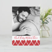 Et Baby Fait Trois Faire-part Photo Grossesse (Debout devant)