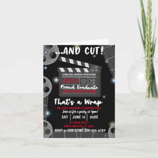 Et coupez C'est dans la boîte Invitation noire de
