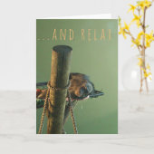 Et Détendez-Vous Carte De Voeux (Fleur jaune)